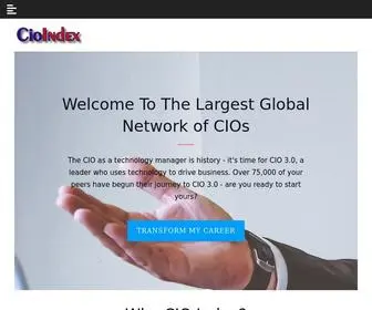 Cioindex.com(Global Community For Chief Information Officers (CIO)) Screenshot
