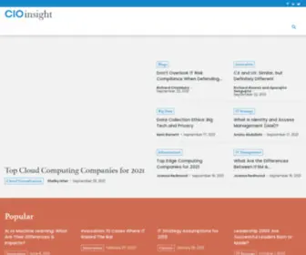 Cioinsight.com(Enterprise Technology News and Opinions on Storage) Screenshot