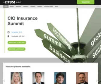 Cioinsurancesummit.com(CDM Media: CIO Insurance Summit) Screenshot