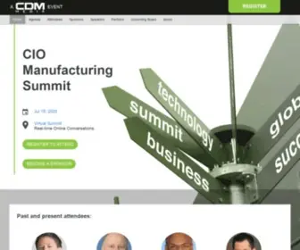 Ciomanufacturingsummit.com(CDM Media) Screenshot