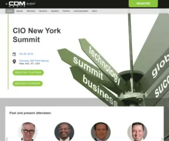 Cionewyorksummit.com(CIO New York Summit) Screenshot