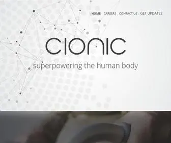 Cionic.com(We’re a technology start) Screenshot