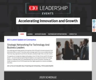 Cioperspectives.com(CIO Executive Events) Screenshot