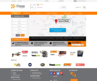 Ciosa.cr(CIOSA Autopartes) Screenshot