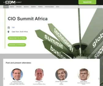 Ciosummitafrica.com(The CDM Media CIO Summit Africa) Screenshot