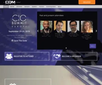 Ciosummit.eu(CDM Media) Screenshot
