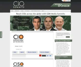 Ciosummits.com(CIO Summits by CDM Media) Screenshot