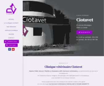 Ciotavet.fr(Vétérinaire) Screenshot