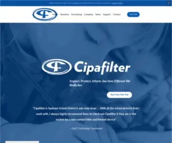 Cipafilter.com(Cipafilter Web Filter & Firewall) Screenshot