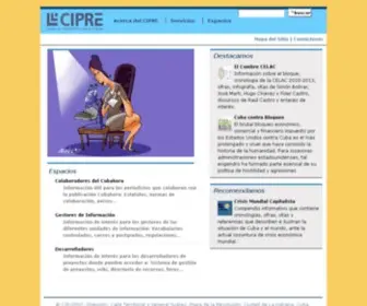 Cip.cu(Sitio Web del Centro de Informacion para la Prensa) Screenshot