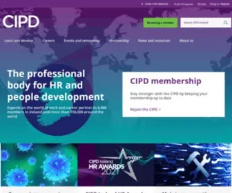 Cipd.ie(CIPD the Professional Body for Human Resources and People Development) Screenshot