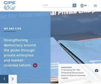 Cipe.org(We Are CIPE) Screenshot