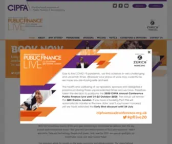 Cipfaannualconference.org.uk(Public Finance Live 2021) Screenshot