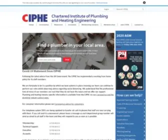 Ciphe.org.uk(The Chartered Institute of Plumbing and Heating Engineering (CIPHE)) Screenshot
