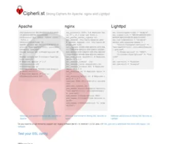 Cipherli.st(Cipherli) Screenshot