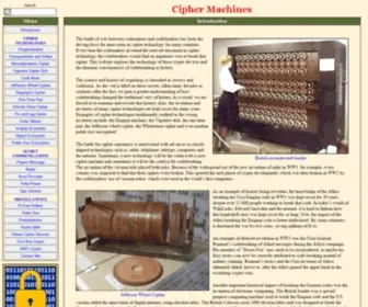 Ciphermachines.com(Cipher Machines) Screenshot