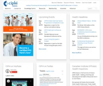 Ciphi.on.ca(ciphi) Screenshot