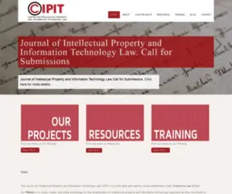 Cipit.org(The Centre for Intellectual Property and Information Technology Law (CIPIT)) Screenshot