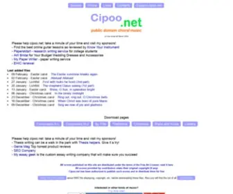 Cipoo.net(Sheet music) Screenshot