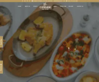 Ciprianiyasisland.com(Italian Restaurant in Abu Dhabi) Screenshot
