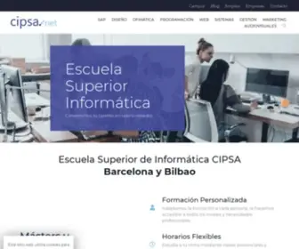 Cipsa.net(CIPSA Escuela Informática SAP Marketing) Screenshot