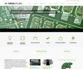 Cipsacircuits.com(FABRICACIÓN) Screenshot