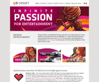 Cipsoft.com(Infinite Entertainment) Screenshot