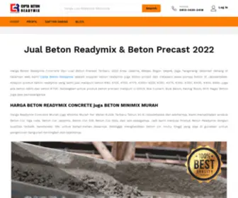 Ciptabetonreadymix.com(Jual Beton Readymix & Beton Precast 2022) Screenshot