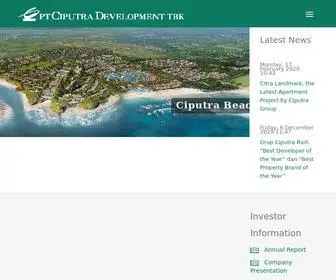 Ciputradevelopment.com(Ciputra Development) Screenshot