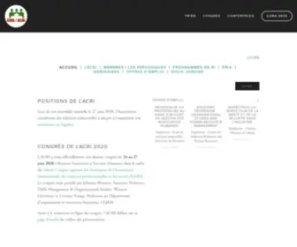 Cira-Acri.ca(Canadian Industrial Relations Association) Screenshot