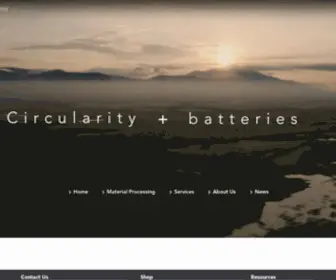 Cirbasolutions.com(Sustainable EV Battery Recycling Services & Material Processing) Screenshot