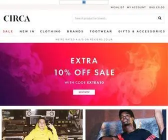 Circa.co.uk(Men's Designer Clothing & Footwear) Screenshot