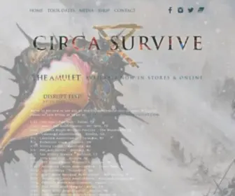 Circasurvive.com(Circa Survive) Screenshot