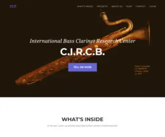 Circb.info(International Bass Clarinet Research Center) Screenshot