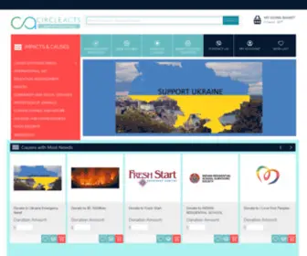 Circleacts.com(Canada's First Donation Marketplace) Screenshot