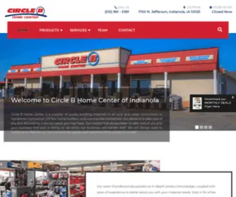 Circlebindianola.com(Circle B Home Center) Screenshot