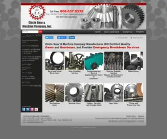 Circlegear.com(Custom Gears and Gearboxes) Screenshot