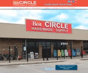 Circlehardwarewaco.com(Circle Hardware & Lumber) Screenshot