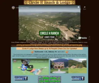 Circlehranchtexas.com(Circle H Ranch and Lodge) Screenshot