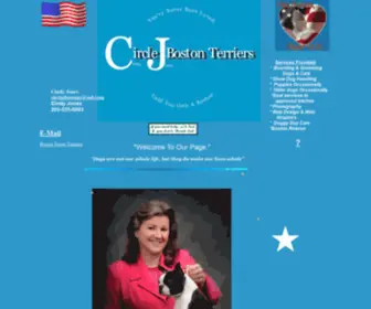 CirclejBostons.com(Circle J Boston Terriers) Screenshot