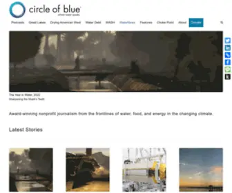 Circleofblue.org(Circle of Blue) Screenshot