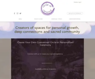 Circleofrenewal.com(Circle of Renewal) Screenshot