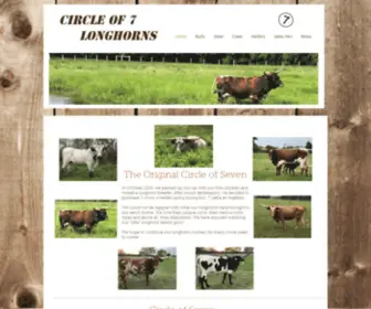 Circleofsevenlonghorns.com(Ranch) Screenshot