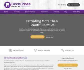 Circlepinesdental.com(Dentist in Circle Pines MN) Screenshot