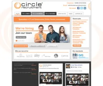 Circlerecruitment.com(Specialists in IT and Government/Public Sector Recruitment) Screenshot