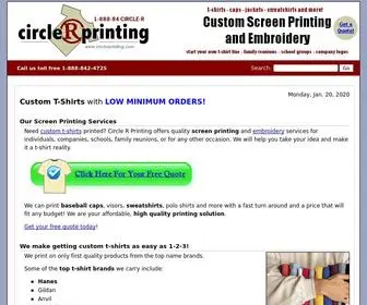 Circlerprinting.com(Screen printing) Screenshot