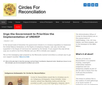 Circlesforreconciliation.ca(Reconciliation in Canada) Screenshot