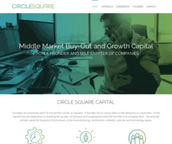 Circlesquarecap.com(Middle market buy) Screenshot