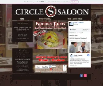 Circlessaloon.com(Circle S Saloon) Screenshot