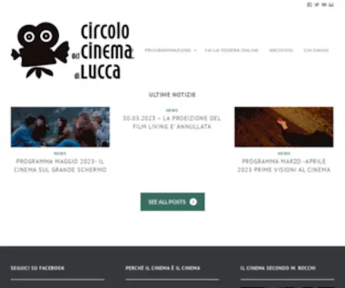 Circolocinemalucca.it(Associazione cinematografica attiva dal 1943) Screenshot